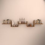 MUGO GİZLİ DUVAR RAF SET BAMBU ( PARLAK )
