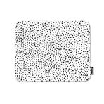 Mugod Puantiyeli Doku Mouse Pad Soyut Dağınık Parçalar Siyah ve Beyaz Nokta Oyun Mouse Mat Kaymaz Kauçuk Tabanlı Fare Altlığı Bilgisayar Dizüstü Bilgisayar Masası, Ofis ve Ev Çalışması için 22,5 x