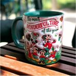 Mugs And More Mickey Mouse, Disney Tasarım Kupa-Hediyelik Kupa Bardak - Yeşil - 330 ml