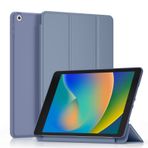 Mugust iPad 9. nesil 2021/iPad 8. nesil 2020/iPad 7. nesil 2019, koruyucu kılıf Smart Case Cover iPad 10,2 inç ile uyumlu (gri mavi)