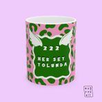 Mugyouall 222 Melek Sayısı Kupa – Her Şey Yolunda Yazılı Pozitif Enerji Kupası - Beyaz - 325 ml