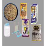 Muhabbet Kuşu Besleme Seti( Muh. Yemi Açık 2 Kg+ Salıngaç+Kuş Vitamini+Kuş Mineral Taş)