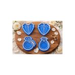 Muhcu Home Düğün & Nişan Kurabiye Kalıbı Seti 💍 | Gelinlik, Damatlık ve Yüzük Kurabiye Kesici