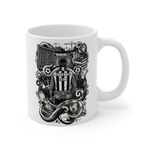 Mühendis Meslek Taraftar Temalı Mühendis Kupa Bardak | Taraftar Meslek Temalı Kupa Bardak | Hediye Mug (Beşiktaş Temal, Beyaz)