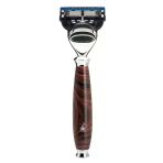 Mühle 5 Bıçaklı Tıraş Makinesi, Gillette Fusion İle Uyumlu, Ebonit/Metal Saplı, Krom Kaplama