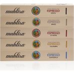 Muhlisa 5x10'lu Espresso 5 Çeşit Kapsül Kahve Seti