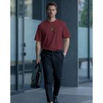 Muhtar Store Rottweiler Köpek Baskılı Unisex Oversize Tişört – Minimal Güçlü Rottweiler Tasarım - Bordo - XL