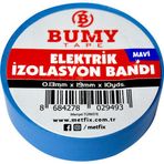 Muhtelif Bumy Elektrik Bandı 0.13mm x 19mm x 10 Yds Mavi