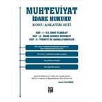 Muhteviyat İdare Hukuku Konu Anlatım Seti ( 3 Cilt Takım)