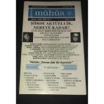 Mühür Kasım Aralık 2008 Sayı 22 Şiirde Aktüellik Nereye Kadar (Sahafiye Kitap)