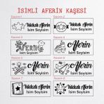 Mühürce Öğretmen Kaşesi Aferin Damgası Kişiselleştirilebilir 8 Farklı Tasarım Renkli