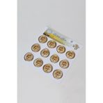 Mühürcüm White Gold Rosebuds 12 Adet 3d Hazır Kendinden Yapışkanlı Sticker Mühür Rm2107