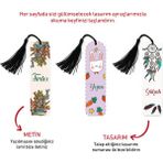 Mühürşah Kitap Ayracı, Kişiye Özel Isimli Ayraç, Kişiye Özel Hediye, Kişiselleştirilebilir Hediye ( 1 Adet ) - Desenli