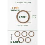 MUJA DEC 19 CM ÇAPINDA 3MM- 5 ADET AHŞAP KASNAK