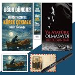 Müjdat Gezenle Kürek Çekmek - Ayraç - Kartpostal ve Ya Atatürk Olmasaydı - Atatürk İmza Baskılı Kalem