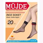 Müjde 3'Lü Ekonomik Ince Soket Tül Çorap - Standart - Ten