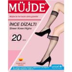 Müjde 6'Lı Dizaltı Pantolon Çorabı 20 Denye - Standart - Vizon
