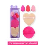 MUJGAN 5'li Çok Amaçlı Pudra Ve Fondöten Makyaj Sünger Seti