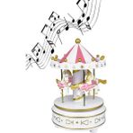 MUJGAN Atlı Karınca Müzik Kutusu Beyaz