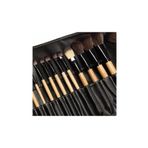MUJGAN Sp 24'lü Siyah Profesyonel Çantalı Makyaj Fırça Seti