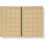 Muji Kraft Paper Monthly Planner Tarihsiz Ajanda