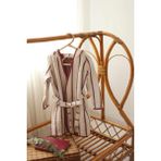 Mujo Baby & Kids Çizgili 4 Katlı Organik Müslin Bornoz – Bordo - 1 - 2 Yaş