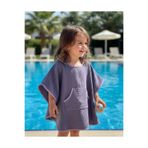 Mujo Baby&Kids Organik Pamuk Müslin Çocuk Panço Havlu | Kapüşonlu | Kulak Detaylı | 1-6 Yaş | 9 Renk