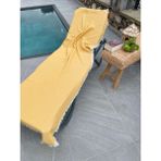 Mujo Home %100 Organik 4 Katlı Müslin Peştamal-Banyo Havlusu-Plaj Havlusu 90*200CM - Hardal - 200 x 90 cm