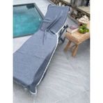 Mujo Home %100 Organik 4 Katlı Müslin Peştamal-Banyo Havlusu-Plaj Havlusu 90*200CM - Mavi - 200 x 90 cm