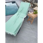 Mujo Home %100 Organik 4 Katlı Müslin Peştamal-Banyo Havlusu-Plaj Havlusu 90*200CM - Mint Yeşili - 200 x 90 cm