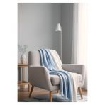 Mujo Home Collection %100 Organik Pamuk 4 Katlı Müslin Koltuk Şalı - TV Battaniyesi - Çift Taraflı Dekoratif Örtü(90x200)