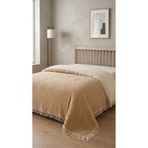 Mujo Home Collection 4 Katlı Müslin Yatak Örtüsü Pike Çift Taraflı - %100 Pamuk Çift Kişilik Ekstra Yumuşak 210x230 cm