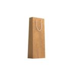 Muka 10 Adet Naturel -Kraft Lüks Karton Çanta 12x35x8 cm Pakette -Alkollü Şişe uygun