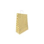 Muka Altın Büküm Saplı Kraft Kağıt Çanta 25x31cm Pakette 24 Ad.