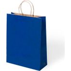 Muka Büküm Saplı Kraft- Kağıt Poşet 18x24x8 24 Adet - Lacivert