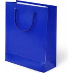 Muka Ip Saplı Lüks Karton Çanta 17X24X7CM Pakette 24 Adet. - Lacivert