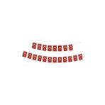 Muka Ipli Kağıt Türk Bayrağı Küçük Boy 10x6cm*3,5 metre 40 Lı x 10 Paket 400 Adet ( 1 Paket Içi 40 Adet)