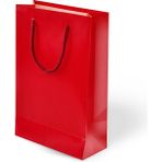 Muka Lüks Karton Çanta 25X30X9CM Pakette 10 Ad. - Kırmızı