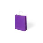 Muka Mor Büküm Saplı Kraft Çanta 25x31cm Pakette 24 Ad.