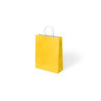 Muka Sarı Büküm Saplı Kraft Çanta 18x24cm Pakette 24 Ad.