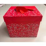 Muka Sevgililer Günü-Lüks Karton Hediye Kutusu 15x15cm 1 Adet - Kalp2