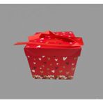 Muka Sevgililer Günü-Lüks Karton Hediye Kutusu 15x15cm 1 Adet - Kalp
