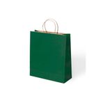 Muka Yeşil Büküm Saplı Kraft Kağıt Çanta 45x50cm Pakette 24 Ad.