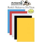 Mukavva 5 Renk 50X70 cm 1 Paket Sert Renkli Karton 1.0 mm Okul Okul Öncesi Anasınıfı Hobi Etkinlik