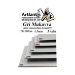 Mukavva Gri 1.5mm 70x100 Cm 5 Adet Sert Karton Ekstra Sıkıştırılmış 70 100 Mukavva Gri Renkli 5 Adet 5