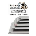 Mukavva Gri 2 mm 35x50 cm 10 Adet Sert Karton Ekstra Sıkıştırılmış 35*50 Mukavva Gri Renkli 10 Adet