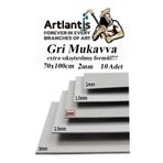 Mukavva Gri 2 mm 70x100 cm 10 Adet Sert Karton Ekstra Sıkıştırılmış 70*100 Mukavva Gri Renkli 10 Adet