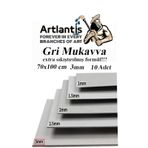 Mukavva Gri 3 mm 70x100 cm 10 Adet Sert Karton Ekstra Sıkıştırılmış 70*100 Mukavva Gri Renkli 10 Adet