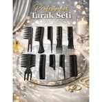 Mükemmel Saç Tarağı Seti 10'lu - Kuaför Tipi Kesim, Fön, Şekillendirme Ve Ayırma İçin Tam Set Diğer