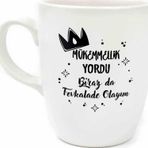 Mükemmellik Yordu Biraz Da Fevkalade Olayım Krem Oval Kupa - Hediye Seramik Kupa